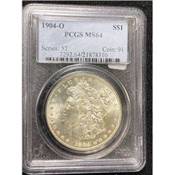 1904 o MS 64 PCGS Morgan Dollar