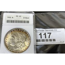 1900 MS 62 ANACS Morgan Silver Dollar