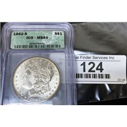 1882 S MS 64 Morgan Silver Dollar