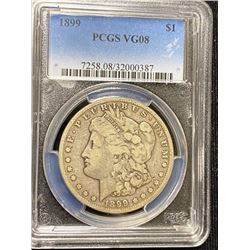 1899 VG 08 PCGS Morgan Dollar