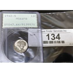 1942 MS 66 FB OGH Mercury Dime