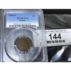 1909 S VF 12 PCGS Indian Head Cent