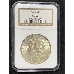 1902 O MS 62 NGC Morgan Dollar