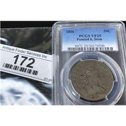 1806 VF 25 PCGS FH Half Dollar