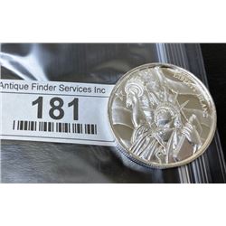 2 oz Liberty Island Silver Round
