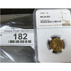1936 MS 66 RED Lincoln Cent