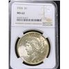 Image 1 : 1926 MS 62 NGC Peace Silver Dollar