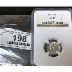 1944 MS 65 NGC Mercury Dime