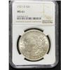 Image 1 : 1921 D MS 61 NGC Morgan Silver Dollar