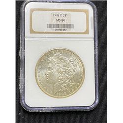 1902 o MS 64 NGC Morgan Dollar