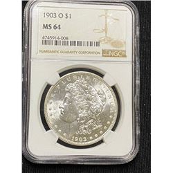 1903 O MS 64 NGC Morgan Silver Dollar