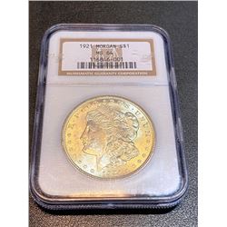 1921 NGC MS 64 Morgan Silver Dollar