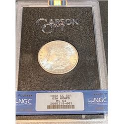 1882 CC GSA Hoard MS 64 Morgan Silver Dollar