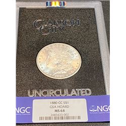 1880 CC GSA Hoard MS 64 Morgan Silver Dollar