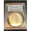 Image 2 : 1885 CC PCGS MS 64 Morgan Silver Dollar