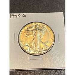 1940s Silver Walking Liberty Half Dollar