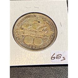 1893 Columbian Silver Half Dollar