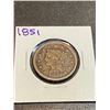 Image 2 : 1851 Large Cent