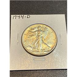 1944 D Walking Liberty Silver Dollar