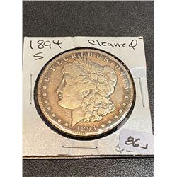 1894 S Cleaned MorganSilver Dollar