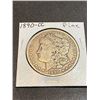 Image 1 : 1890 CC Fine Morgan Silver Dollar