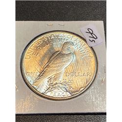 1922 S Silver Peace Dollar