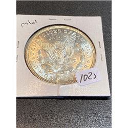 1921 D AU Morgan Silver Dollar