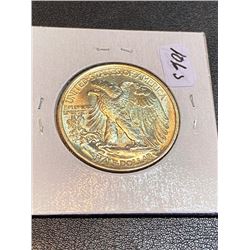 1938 Walking Liberty Silver Half Dollar