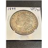 Image 1 : 1899 VF/XF Morgan Silver Dollar