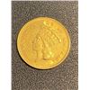 Image 1 : RARE 1878 $3 Gold Princess Coin