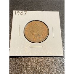 1907 AU Grade Indian Head Cent