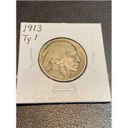 1913 T-1 Buffalo Nickel
