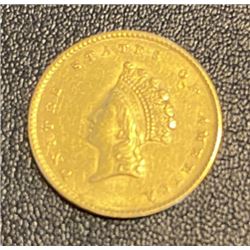 1855 Type 2 $1 Gold Coin
