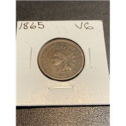 1865 VG Grade Indian Head Cent