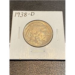 1938 D XF AU Grade Buffalo Nickel