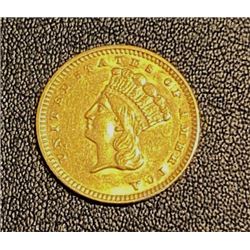1874 Princess $1 Gold Coin