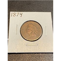 1874 Indian Head Cent