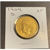 Image 1 : 1909 s XF Grade $10 Gold Indian Coin