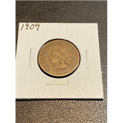 1909 Indian Head Cent G-VG Grade