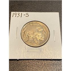 1931 S BUffalo Nickel - F-VF Grade
