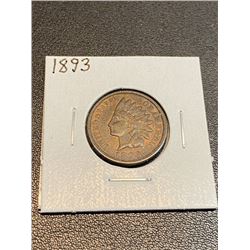 1893 AU RB Grade Indian Head Cent