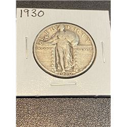 1930 Standing Liberty Quarter XF AU Grade