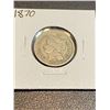 Image 1 : 1870 III Cent Nickel Coin - XF AU Grade