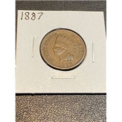 1887 VF-XF Grade Indian Head Cent