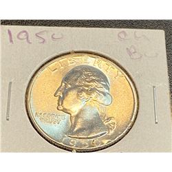 1950 CH BU Washington Quarter
