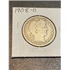 Image 1 : 1908 O Barber Quarter Dollar Fine Grade