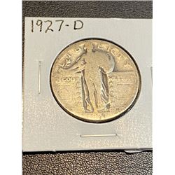 1927 D Standing Liberty Quarter