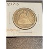 Image 1 : 1877 S Seated Liberty Quarter VF Details