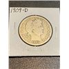Image 1 : 1909 D Barber Quarter VG- F Grade