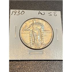1930 Standing Liberty Quarter AU 58 Full Head?